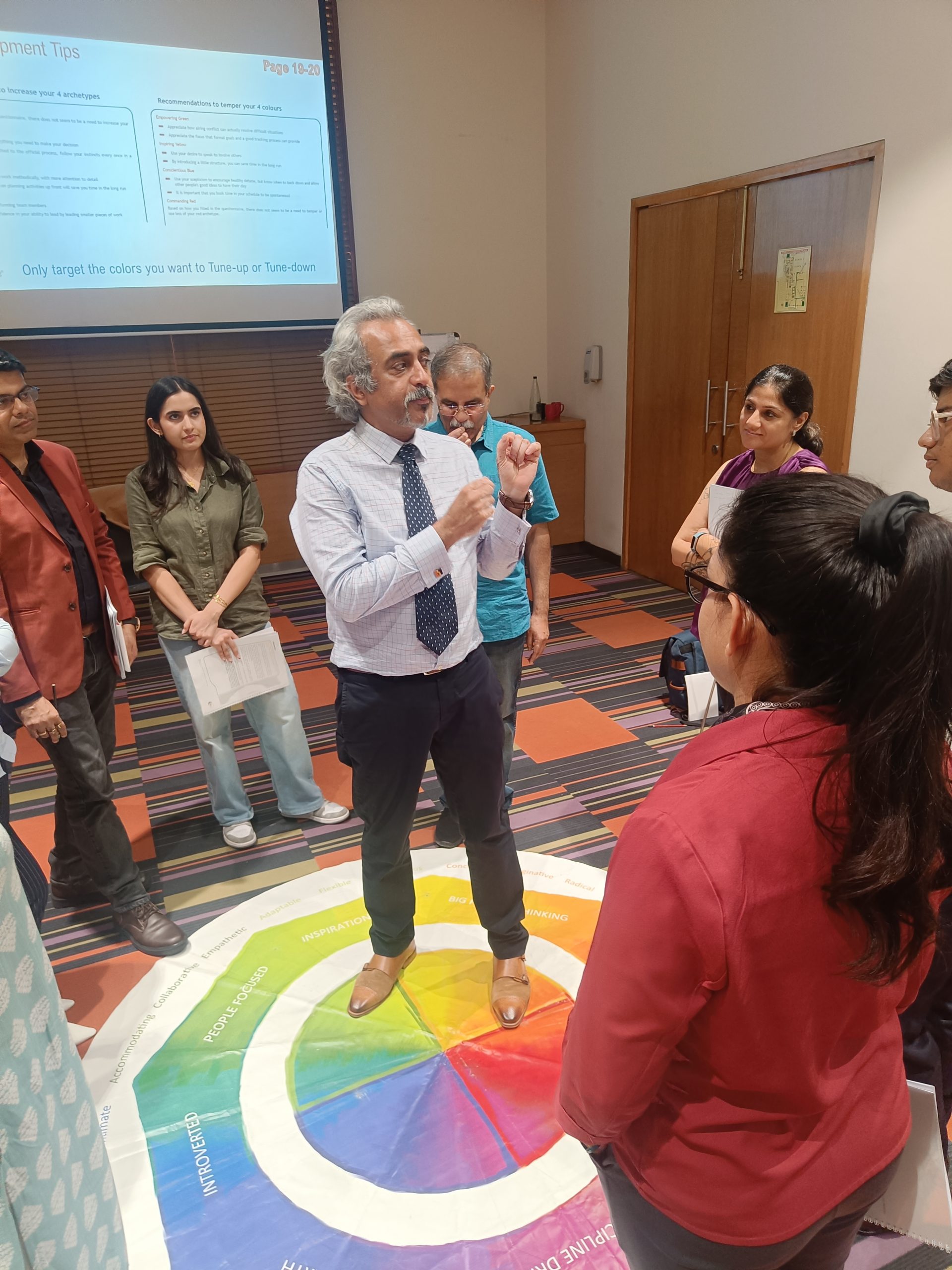 Rahul Baswani conducting team session